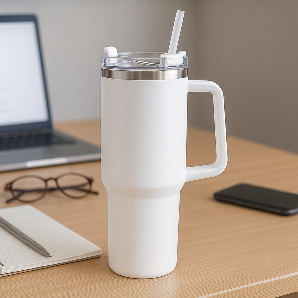 Premium Stainless Steel Vacuum Insulated Travel Mug  (890ml  1 Pc)