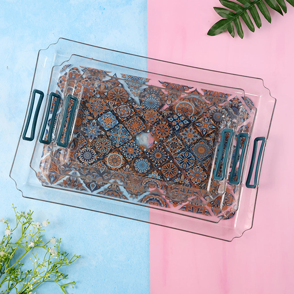 Supermom 3-piece Multipurpose Serving Tray - (3 Pc  Set)