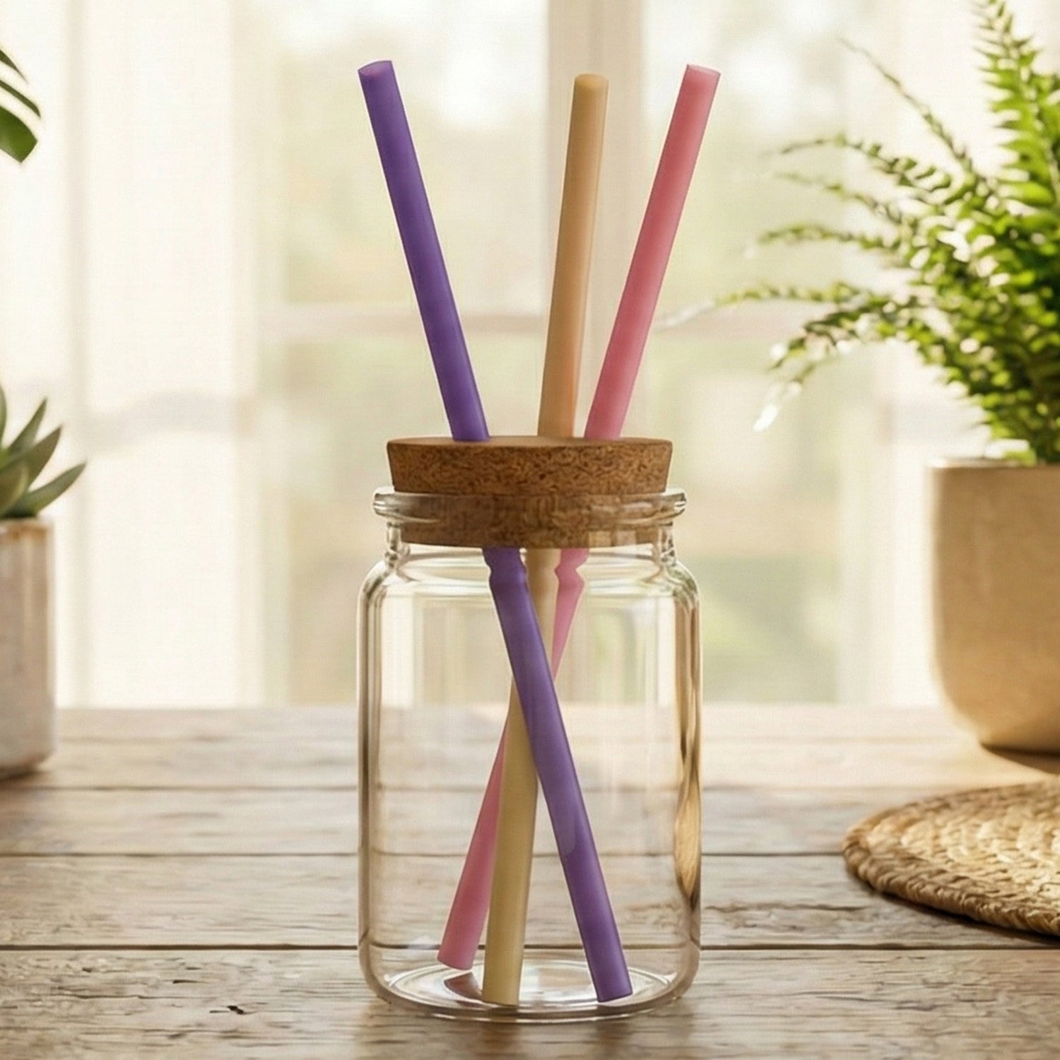 Reusable Drinking Straw For Cold (1 Pc Mix Colour)