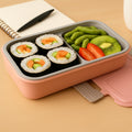 5583 Miracle Quick Lock Leak Proof 2 Compartment Stainless Steel Lunch Box Inner Plate Reusable Microwave Freezer Safe Lunch Box Trendy Thermal Insulation Leak Proof For Office Vacuum Tiffin Box For Boys  Girls  School  Office Women And Men