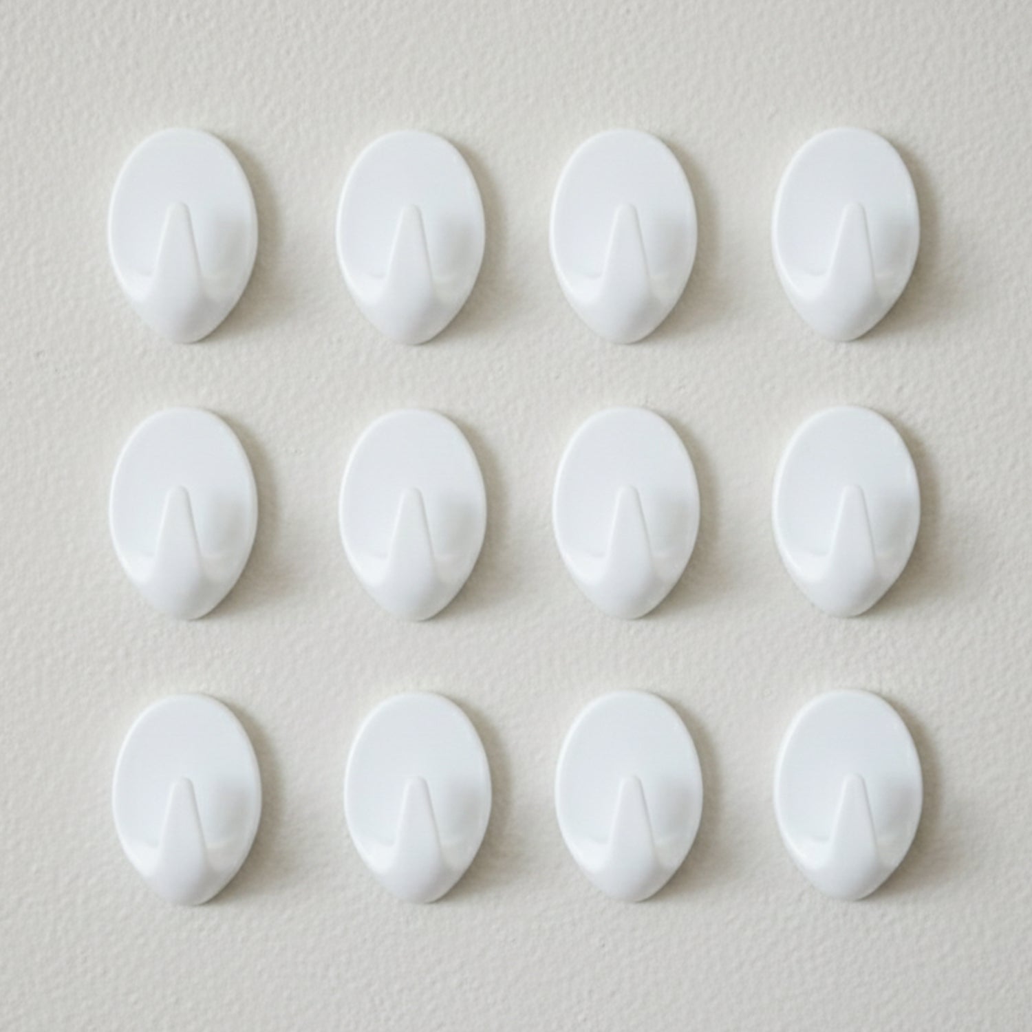 Strong Self Adhesive Wall Hooks Set (12 Pc)