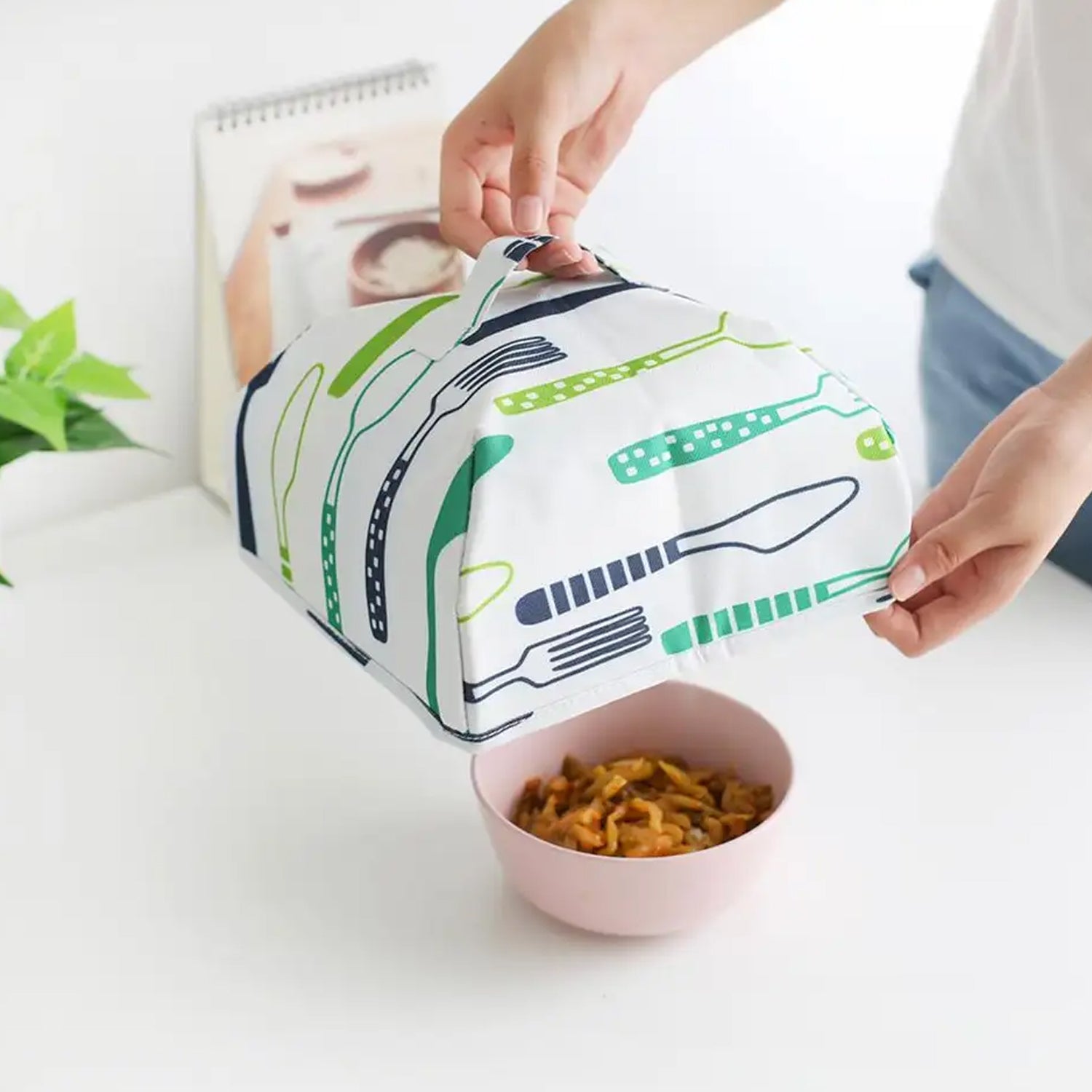 5864 Foldable Food Covers Anti-dust Heat Preservation Anti Fly Mosquito Kitchen Lid Foldable Cover For Hot Food Food Dish Insulation Cover Food Warmer Cover For Kitchen Picnic