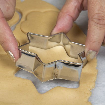 0813 Cookie Cutter Stainless Steel Cookie Cutter With Shape Heart Round Star And Flower (12 Pieces)