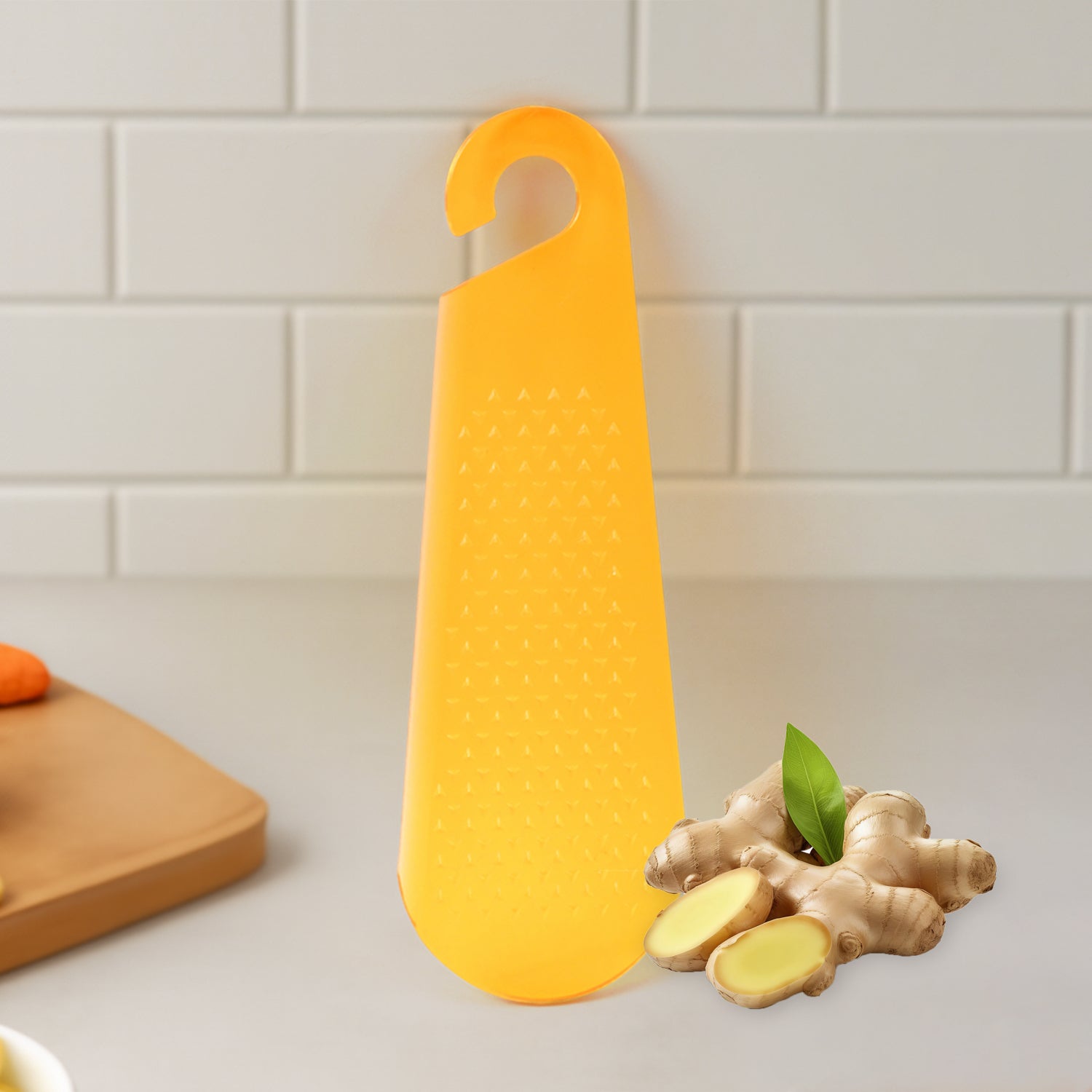 Multipurpose Garlic And Ginger Grater Peeler Tool With Hanging Hook  1 Pc